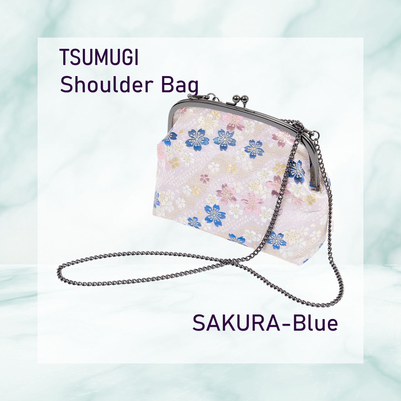 TSUMUGI Shoulder Bag - SAKURA-Blue
