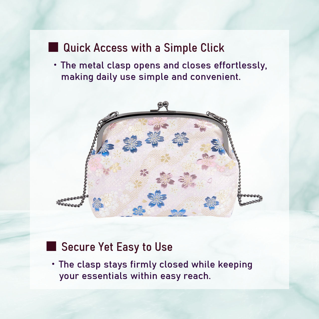 TSUMUGI Shoulder Bag - SAKURA-Blue